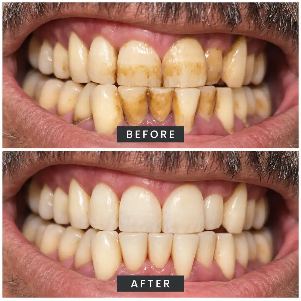 Before and after treatment result